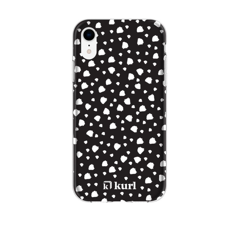 kurl iPhone XR Printed Fashion Case - Organic Dots Design